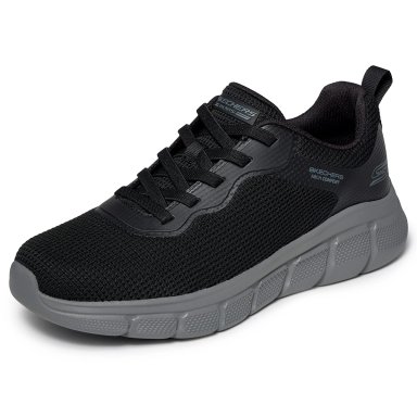 ZAPATILLAS HOMBRE SKECHERS CASUALES NEGRO BOBS B FLEX - 4