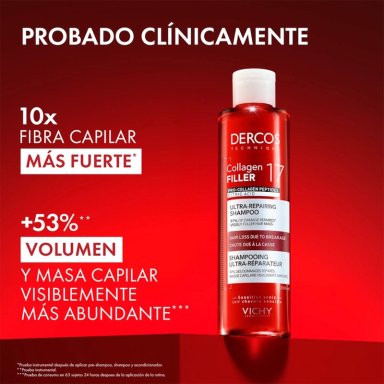 SHAMPOO VICHY DERCOS COLLAGEN 17 FILLER ULTRA REPARADOR 200ML - 3