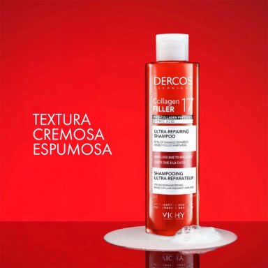 SHAMPOO VICHY DERCOS COLLAGEN 17 FILLER ULTRA REPARADOR 200ML - 8