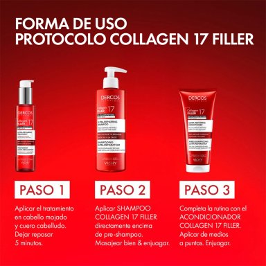 SHAMPOO VICHY DERCOS COLLAGEN 17 FILLER 400ML - 5