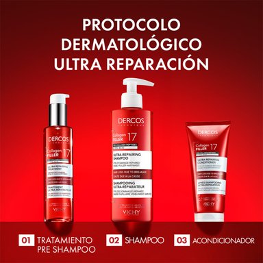 SHAMPOO VICHY DERCOS COLLAGEN 17 FILLER 400ML - 9