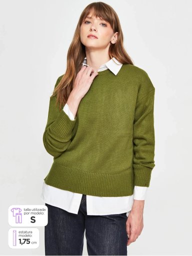 SWEATER MUJER SFERA LISO - 1