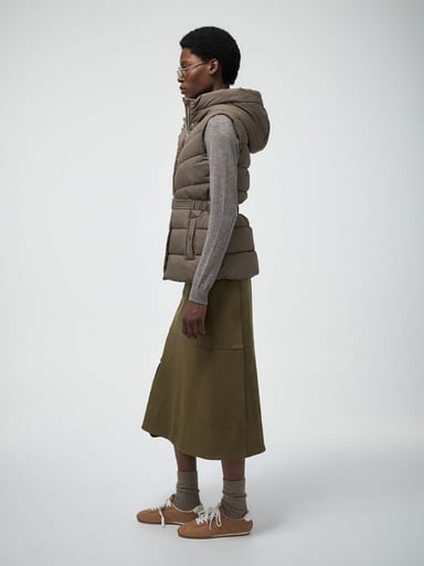 PARKA MUJER SFERA SIN MANGAS CAPUCHA - 3
