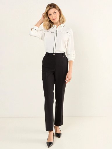 PANTALÓN MUJER MA GRIFFE RECTO CLÁSICO - 1