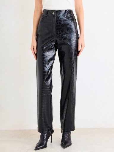 PANTALÓN MUJER ASH RECTO DISEÑO COCODRILO - 1