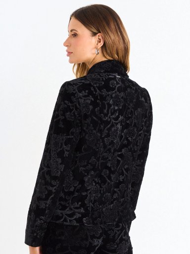 CHAQUETA MUJER ASH MANGA LARGA DISEÑO FLORAL - 4