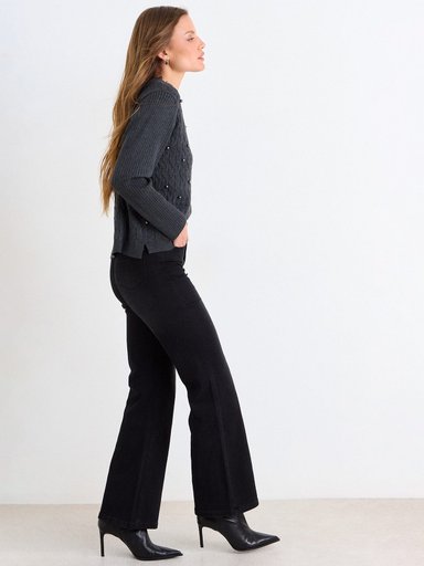 SWEATER MUJER ASH MANGA LARGA TACHAS REDONDAS - 2