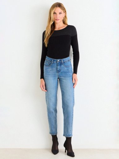 SWEATER MUJER ASH CUELLO REDONDO MANGA LARGA LISO - 1