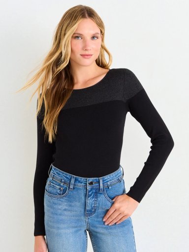 SWEATER MUJER ASH CUELLO REDONDO MANGA LARGA LISO - 3