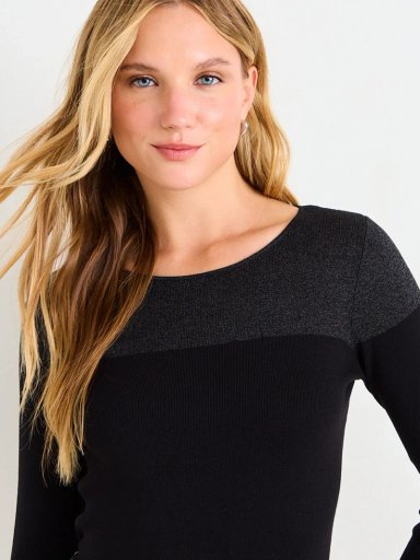 SWEATER MUJER ASH CUELLO REDONDO MANGA LARGA LISO - 5