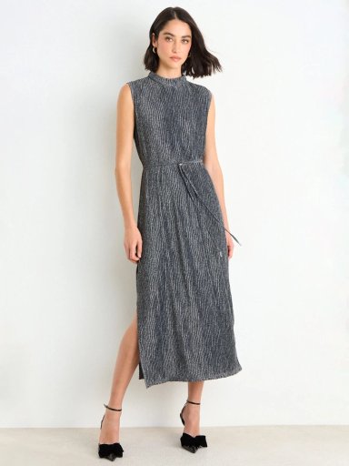 VESTIDO MUJER ASH LARGO CUELLO ALTO SIN MANGAS - 1
