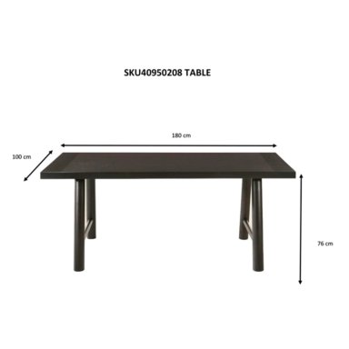 JUEGO DE COMEDOR MAISON LINETT JULIETTE 6 SILLAS GRIS - 7
