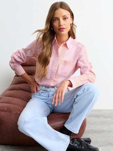 BLUSA MUJER IO LISTADA BORDADO - 1