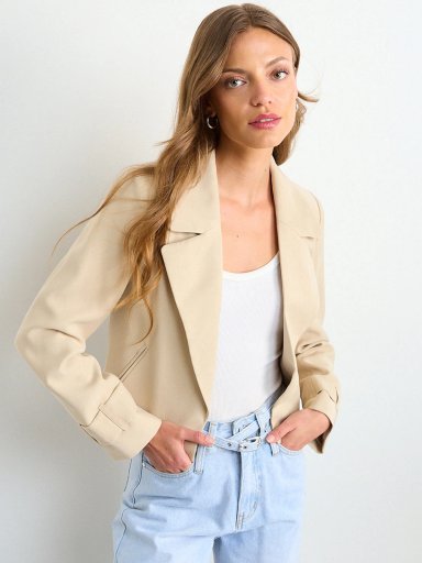 CHAQUETA MUJER IO TRENCH CROP IMPERMEABLE - 3