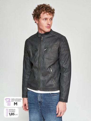CHAQUETA HOMBRE BARBADOS MOTO - 1