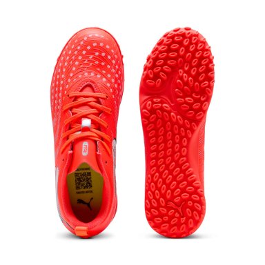 ZAPATILLA NIÑO PUMA ROJO FUTURE 9 PLAY TT JR - 4