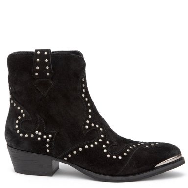 BOTINES MUJER GACEL NEGRO ASHLEY CUERO - 1