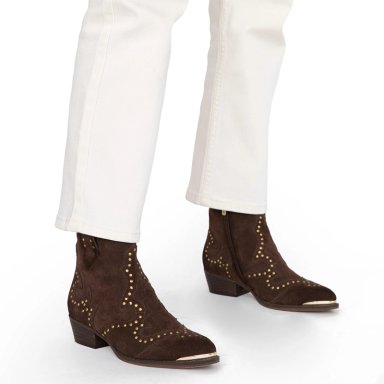 BOTINES MUJER GACEL CHOCOLATE ASHLEY CUERO - 2