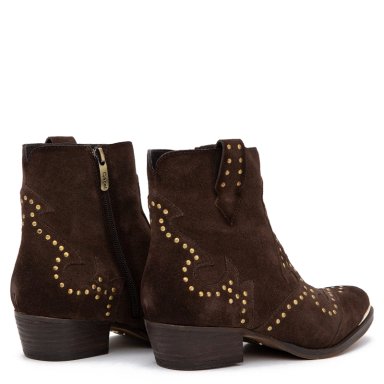 BOTINES MUJER GACEL CHOCOLATE ASHLEY CUERO - 4