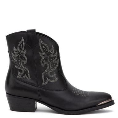BOTINES MUJER GACEL NEGRO ASHLEY CUERO - 1