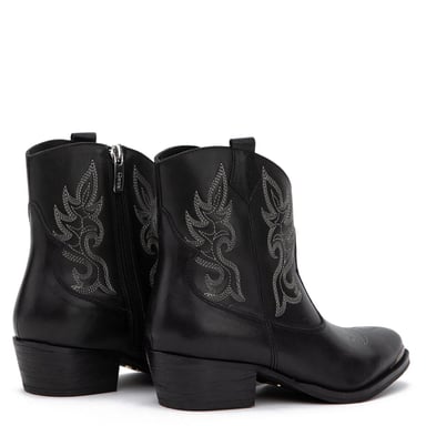 BOTINES MUJER GACEL NEGRO ASHLEY CUERO - 4