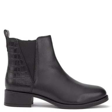 BOTINES MUJER GACEL NEGRO GENESIS CUERO - 1