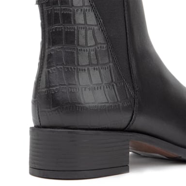 BOTINES MUJER GACEL NEGRO GENESIS CUERO - 4