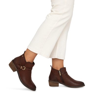 BOTINES MUJER GACEL CHOCOLATE GINA CUERO - 2