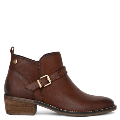 BOTINES MUJER GACEL CHOCOLATE GINA CUERO - 1