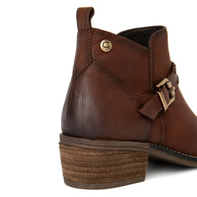 BOTINES MUJER GACEL CHOCOLATE GINA CUERO - 5