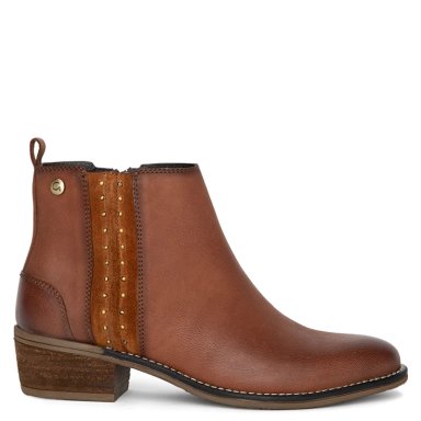 BOTINES MUJER GACEL CAFÉ GINA CUERO - 1