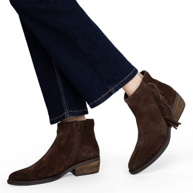 BOTINES MUJER GACEL CHOCOLATE GINITA CUERO - 2