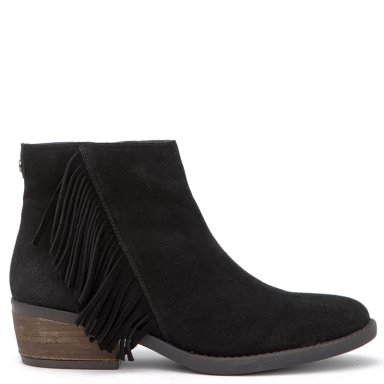 BOTINES MUJER GACEL NEGRO GINITA CUERO - 1