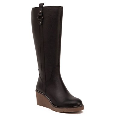 BOTAS MUJER GACEL NEGRO LEDY CUERO - 3