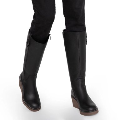 BOTAS MUJER GACEL NEGRO LEDY CUERO - 2