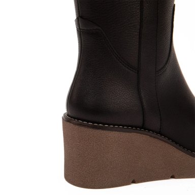 BOTAS MUJER GACEL NEGRO LEDY CUERO - 5