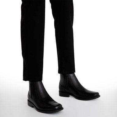 BOTINES HOMBRE GUANTE NEGRO CLEVELAND CUERO - 2