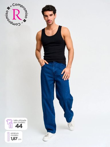 JEANS HOMBRE INDEX ALGODÓN BAGGY - 1