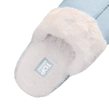 PANTUFLAS MUJER TOP CELESTE - 3
