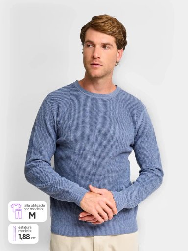 SWEATER HOMBRE REGATTA ALGODÓN CUELLO REDONDO - 1