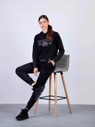 PANTALÓN MUJER EVERLAST ALGODÓN JOGGER - 1