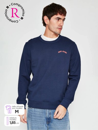 POLERÓN HOMBRE PEPE JEANS ALGODÓN CUELLO REDONDO ESTAMPADO - 1