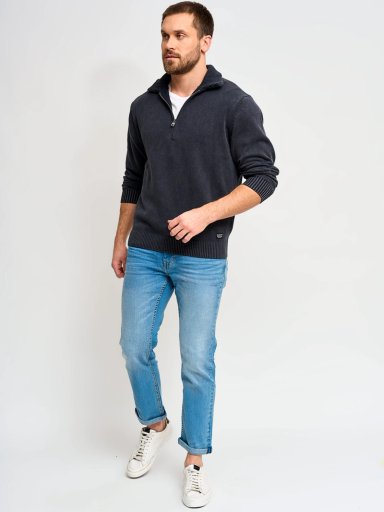 SWEATER HOMBRE BARBADOS ALGODÓN HALF ZIPPER - 4