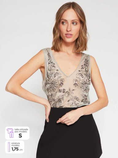 POLERA MUJER MARQUIS LENTEJUELAS - 1