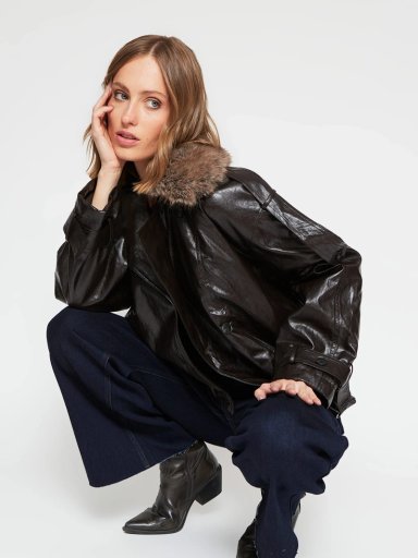 CHAQUETA MUJER MARQUIS EFECTO PIEL - 5