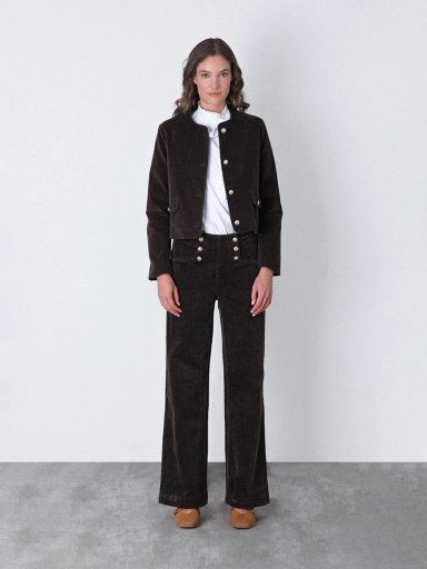 CHAQUETA MUJER RAINDOOR ALGODÓN BOTONES - 2