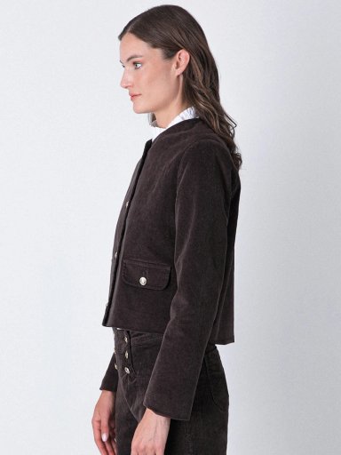 CHAQUETA MUJER RAINDOOR ALGODÓN BOTONES - 4