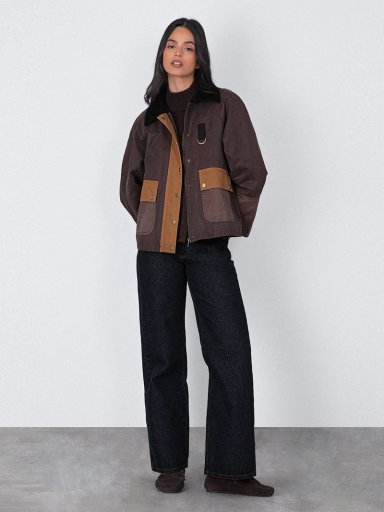 CHAQUETA MUJER RAINDOOR ALGODÓN ENCERADA - 1
