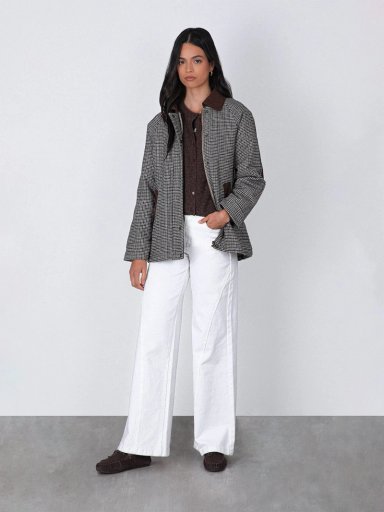 CHAQUETA MUJER RAINDOOR ALGODÓN TEJIDA PRINT - 2
