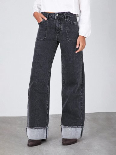 PANTALÓN MUJER RAINDOOR ALGODÓN WIDELEG - 3